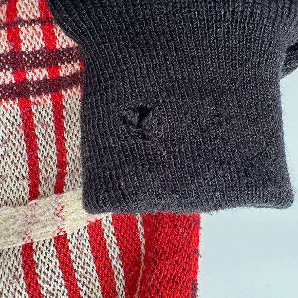 Verte Vallee Vintage Red Plaid Shacket Embellished Rare Shacket XL - Picture 8 of 11